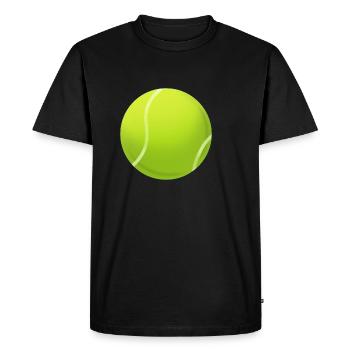 Balle de tennis - T-shirt Premium bio Homme - noir - Devant - Nico (187cm)