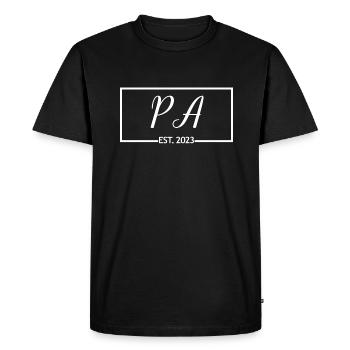 PA Est. 2023 Don d’assistant médical diplômé - T-shirt Premium bio Homme - noir - Devant - Nico (187cm)
