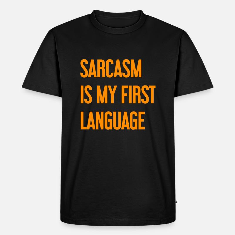 Sarkasmus-Profi - Männer Premium Bio T-Shirt - Schwarz