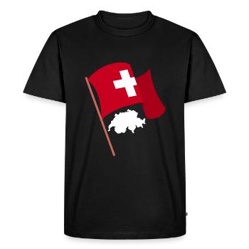 Suisse Suisse Suisse Allemande - T-shirt Premium bio Homme - noir - Devant - Nico (187cm)
