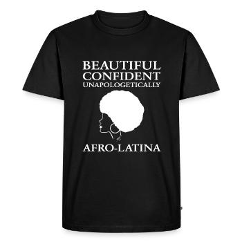Afro Latina - T-shirt Premium bio Homme - noir - Devant - Nico (187cm)