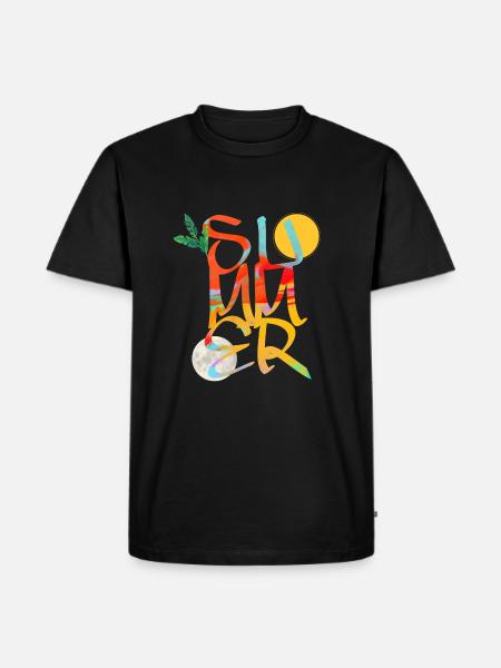 Sommer - Männer Premium Bio T-Shirt - Schwarz