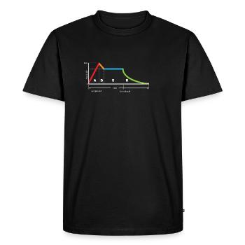 Synthétiseur Modular Waveform DJ Gift - T-shirt Premium bio Homme - noir - Devant - Nico (187cm)
