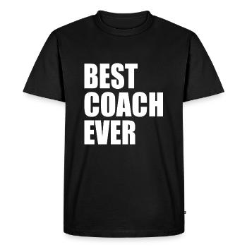 Best coach ever - T-shirt Premium bio Homme - noir - Devant - Nico (187cm)