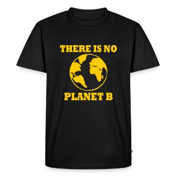 There is no planet B - T-shirt Premium bio Homme - noir - Devant - Nico (187cm)