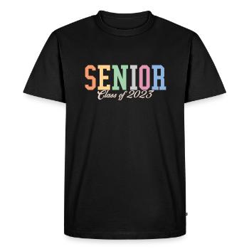 Classe Senior De 2023 Cadeau Rétro De Fête De Remise Des Diplômes - T-shirt Premium bio Homme - noir - Devant - Nico (187cm)