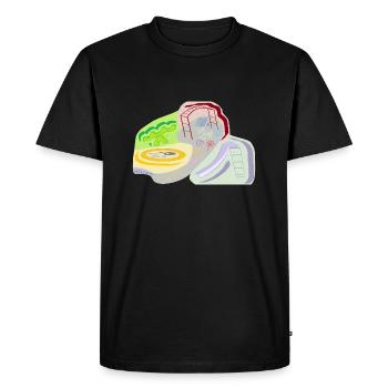 Playground of my mind - Men's Premium Organic T-Shirt - black - Front - Nico (187cm)