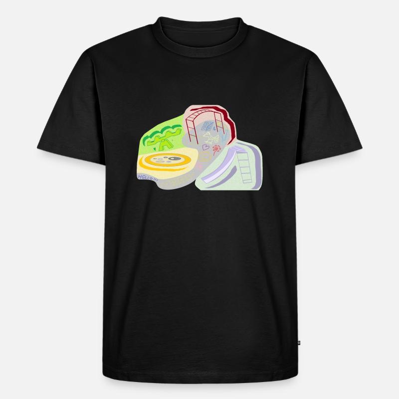 Spielplatz meines Geistes - Männer Premium Bio T-Shirt - Schwarz