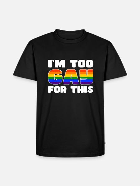 Rainbow Connection Étreinte, Joyeuse Fierté - T-shirt Premium bio Homme - noir