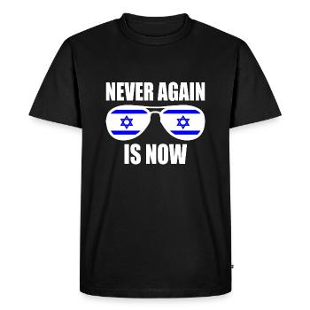 Never again is now - T-shirt Premium bio Homme - noir - Devant - Nico (187cm)