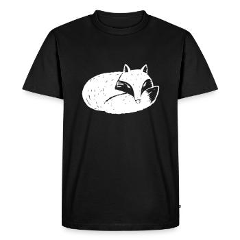 Fox - Men's Premium Organic T-Shirt - black - Front - Nico (187cm)