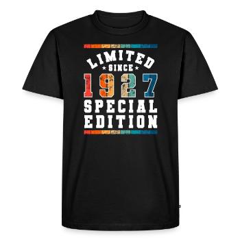 Édition limitée depuis 1927 Cadeau d’anniversaire - T-shirt Premium bio Homme - noir - Devant - Nico (187cm)