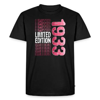 Edition limitée depuis 1933 Anniversaire Millésime 1933 - T-shirt Premium bio Homme - noir - Devant - Nico (187cm)