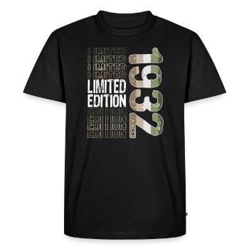 Edition limitée depuis 1932 Anniversaire Millésime 1932 - T-shirt Premium bio Homme - noir - Devant - Nico (187cm)