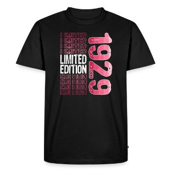 Edition limitée depuis 1929 Anniversaire Millésime 1929 - T-shirt Premium bio Homme - noir - Devant - Nico (187cm)