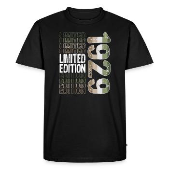 Edition limitée depuis 1929 Anniversaire Millésime 1929 - T-shirt Premium bio Homme - noir - Devant - Nico (187cm)