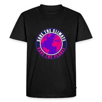 Save the Climate Save the Planet - T-shirt Premium bio Homme - noir - Devant - Nico (187cm)