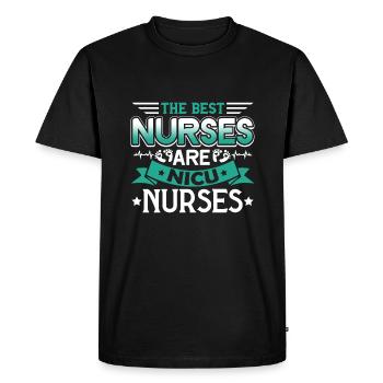 Nicu Nurse The Best Nurses Are Nicu Nurses - Men's Premium Organic T-Shirt - black - Front - Nico (187cm)
