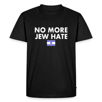 No more jew hate - T-shirt Premium bio Homme - noir - Devant - Nico (187cm)