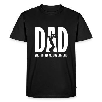Super héros - T-shirt Premium bio Homme - noir - Devant - Nico (187cm)