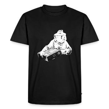 Abeilles apiculteurs miel apiculture abeilles - T-shirt Premium bio Homme - noir - Devant - Nico (187cm)