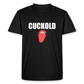 Cuckold - T-shirt Premium bio Homme - noir - Devant - Nico (187cm)