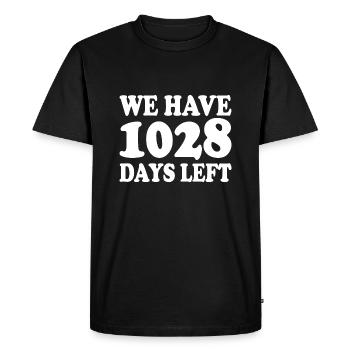 Il nous reste 1028 jours - T-shirt Premium bio Homme - noir - Devant - Nico (187cm)