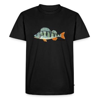 Perchoir - Perca fluviatilis - T-shirt Premium bio Homme - noir - Devant - Nico (187cm)
