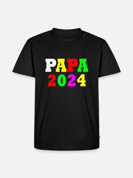 Papa 2024 - Men's Premium Organic T-Shirt - black