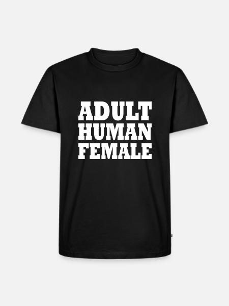 adult human female - Men's Premium Organic T-Shirt - black
