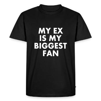 my ex is my biggest fan - T-shirt Premium bio Homme - noir - Devant - Nico (187cm)