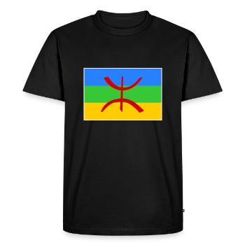 Amazigh - T-shirt Premium bio Homme - noir - Devant - Nico (187cm)