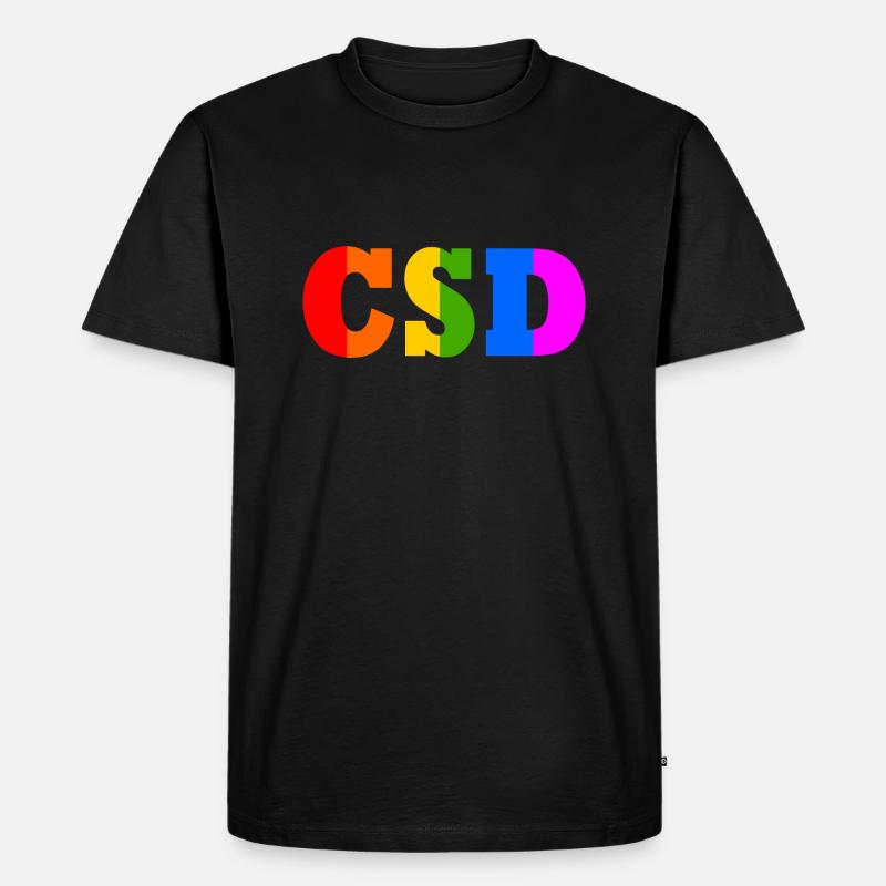 Csd - Männer Premium Bio T-Shirt - Schwarz