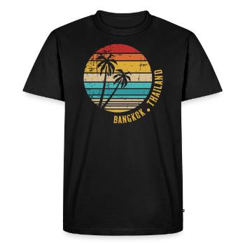 Bangkok - T-shirt Premium bio Homme - noir - Devant - Nico (187cm)