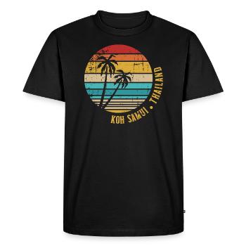 Koh Samui - T-shirt Premium bio Homme - noir - Devant - Nico (187cm)