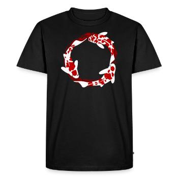 Zen tent circle - Men's Premium Organic T-Shirt - black - Front - Nico (187cm)