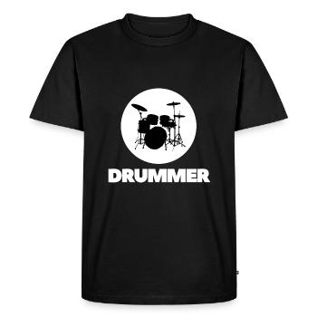 Batteur Shirt Band Schlagzeuger Zubehör Geschenk - T-shirt Premium bio Homme - noir - Devant - Nico (187cm)