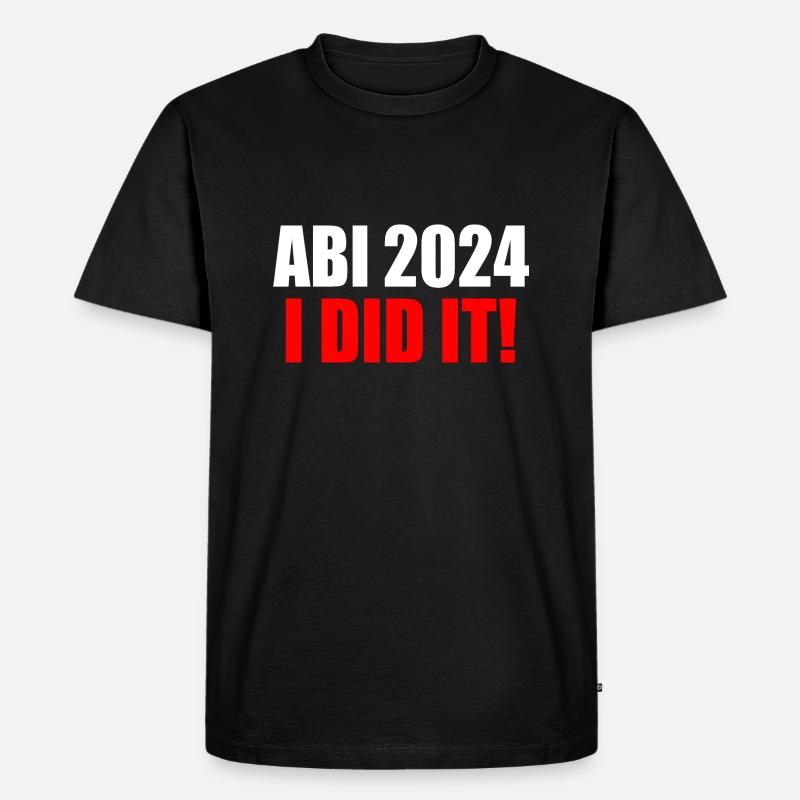 Abi 2024 - Männer Premium Bio T-Shirt - Schwarz