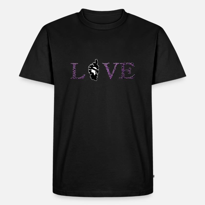 Korsika - Männer Premium Bio T-Shirt - Schwarz