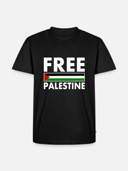 Free palestine - Men's Premium Organic T-Shirt - black