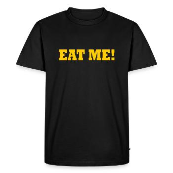 Eat me - T-shirt Premium bio Homme - noir - Devant - Nico (187cm)