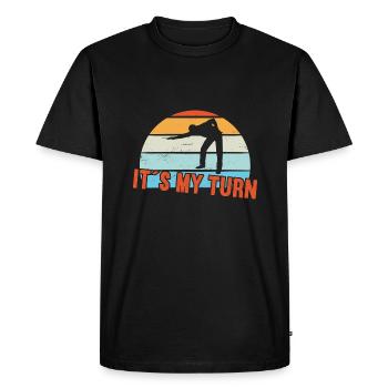 It ́s my Turn / Billiard Snooker - Men's Premium Organic T-Shirt - black - Front - Nico (187cm)