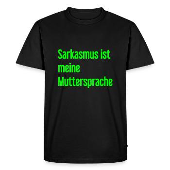 Sarcasme Pro - T-shirt Premium bio Homme - noir - Devant - Nico (187cm)