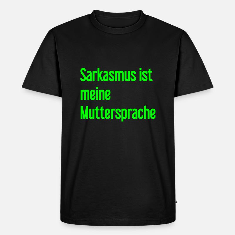 Sarkasmus-Profi - Männer Premium Bio T-Shirt - Schwarz