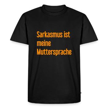 Sarcasme Pro - T-shirt Premium bio Homme - noir - Devant - Nico (187cm)