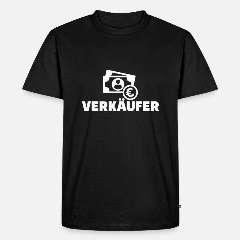 Verkäufer - Männer Premium Bio T-Shirt - Schwarz