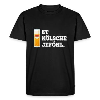 Karneval Köln Jeck Is Geil Kölle Alaaf Kölsch - Men's Premium Organic T-Shirt - black - Front - Nico (187cm)