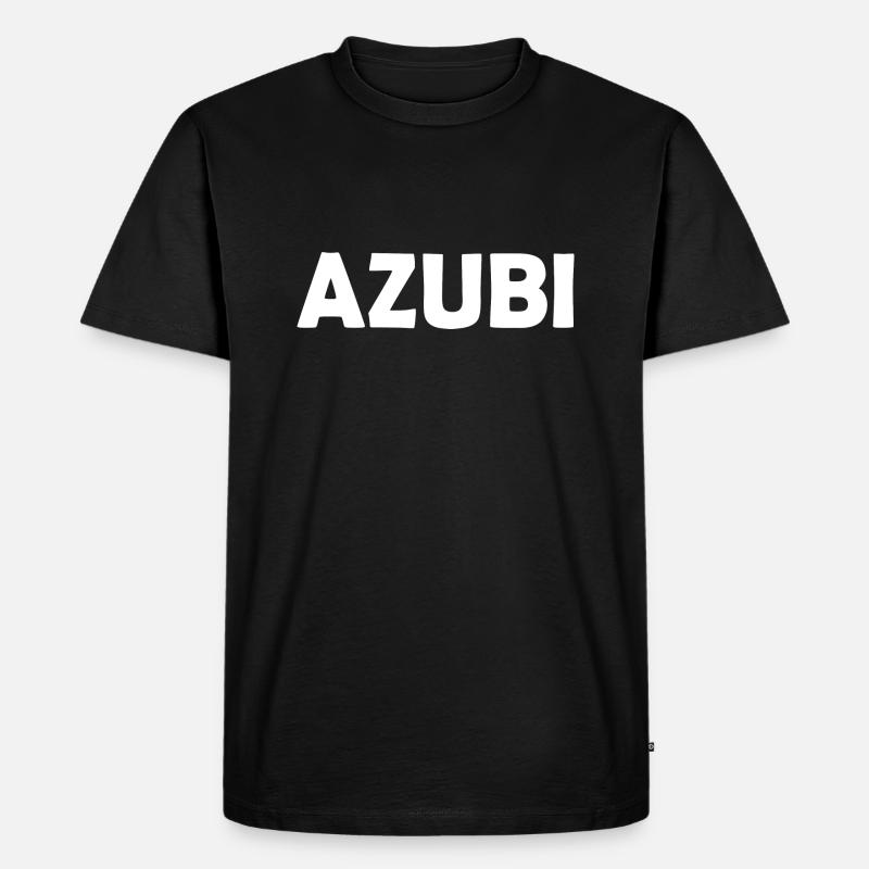 Azubi - Männer Premium Bio T-Shirt - Schwarz