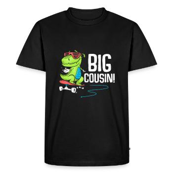 Grand cousin patinage Trex - T-shirt Premium bio Homme - noir - Devant - Nico (187cm)