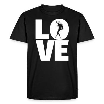 LOVE Diving- Diver Gift - Men's Premium Organic T-Shirt - black - Front - Nico (187cm)